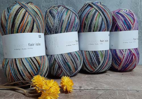 Rico Superba Fair Isle 4 ply Sock Yarn